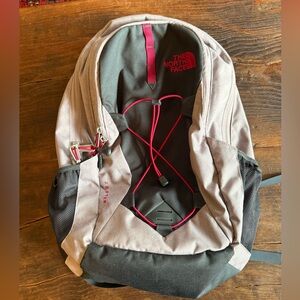 GUC The North Face Gray and Pink Backpack